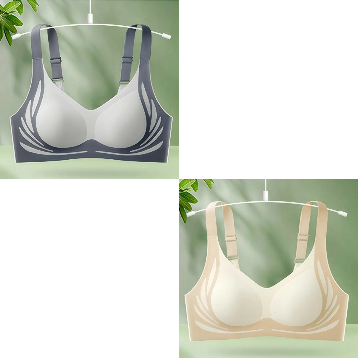 ✨🌻【2-balenie】Dámska jednodielna bezdrôtová podprsenka ❤️Veľmi pohodlná【40-85KG】