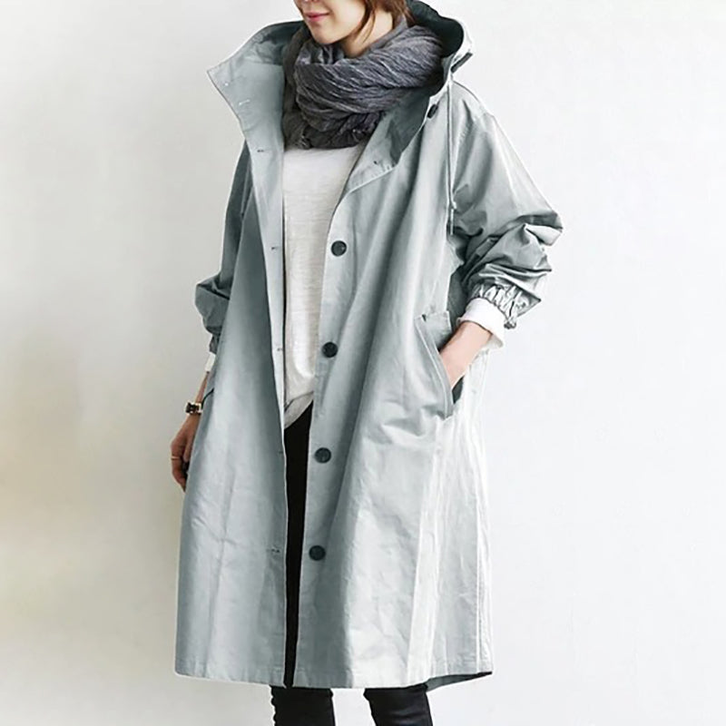 🧥 【S-5XL】 Nová jesenná dlhá ležérna vetrovka plus size veľkosti 2024, módna a elegantná 3753643