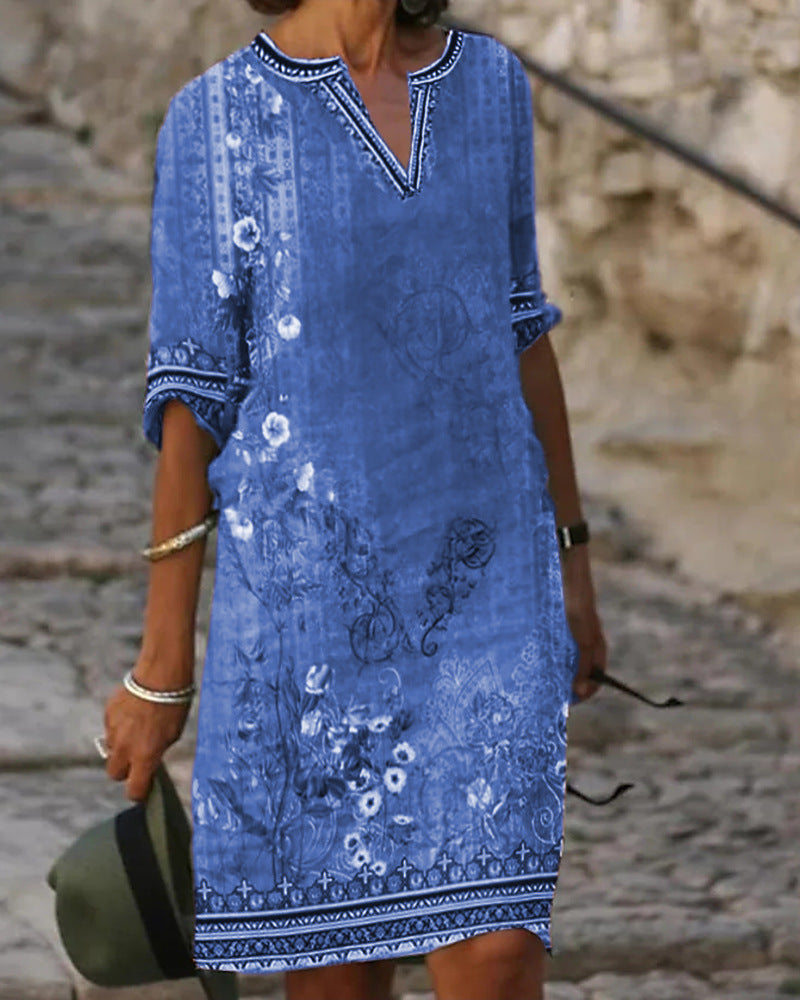 【50% de descuento】【S-5XL】Nuevo vestido estampado para mujer 2026