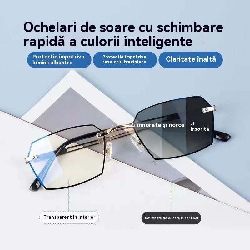 ✨🕶Ochelari de citit fotocromatici inteligenți noi pentru bărbați și femei, ochelari care blochează lumina albastră