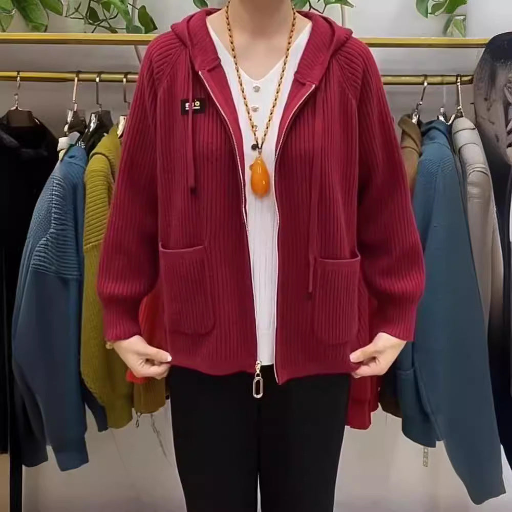 【🏆️Najpredávanejší produkt】💓💓 2024 nový štýl, zvislý pruhovaný zips s kapucňou z abecedy 3744709