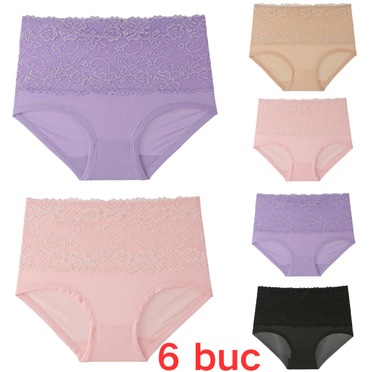 🔥【6 bucăți】Super reducere ultima zi ✨️2025 lenjerie intimă impermeabilă cu talie înaltă îmbunătățită nouă 3913040