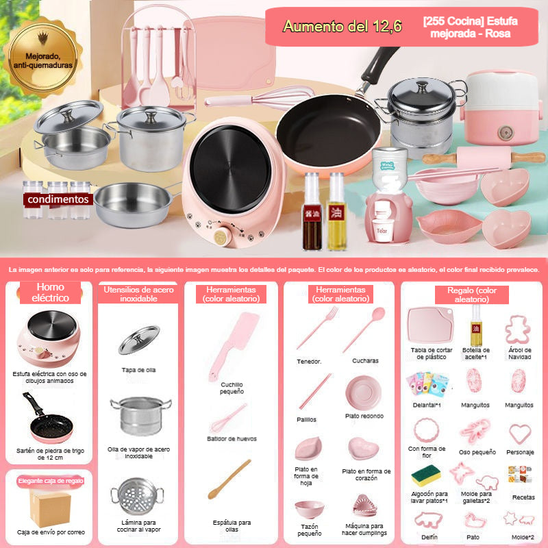 🎁【El mejor regalo para niños】🍳 Mini juguetes de cocina para niños