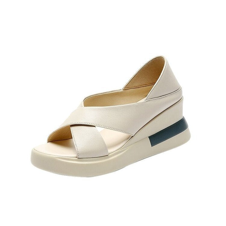 💘【35-40】 Nové dámske kožené sandále z mäkkej podrážky
