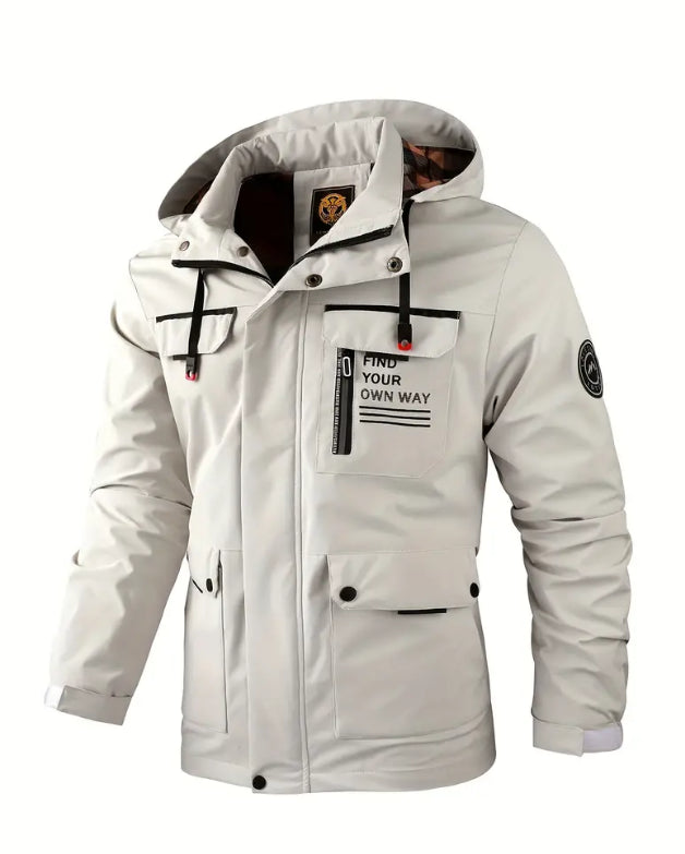 🔥【M~4XL】 2024 nová pánska vetruodolná nepremokavá vonkajšia lezecká bunda