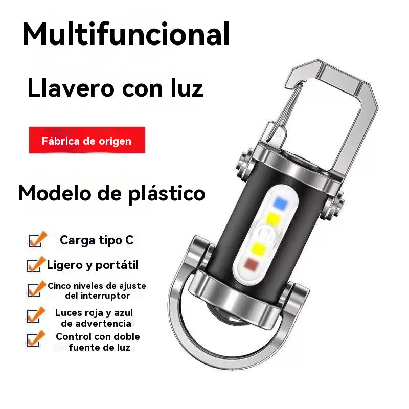 【Compra 1 y llévate 1 gratis】🔥Gran oferta🔥Linterna mini para llave súper brillante e impermeable con salida de 8000 lm