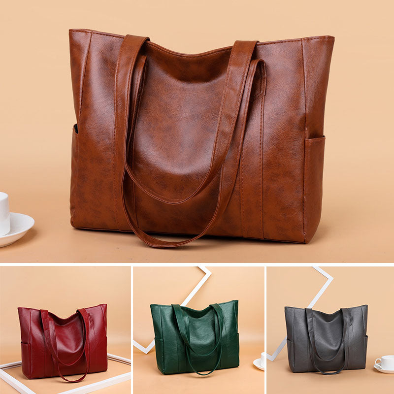 💥【Descuento limitado del 50%】 💥👜 Nuevo bolso bandolera de piel suave para mujer ✨ Estilo casual, gran capacidad ✨