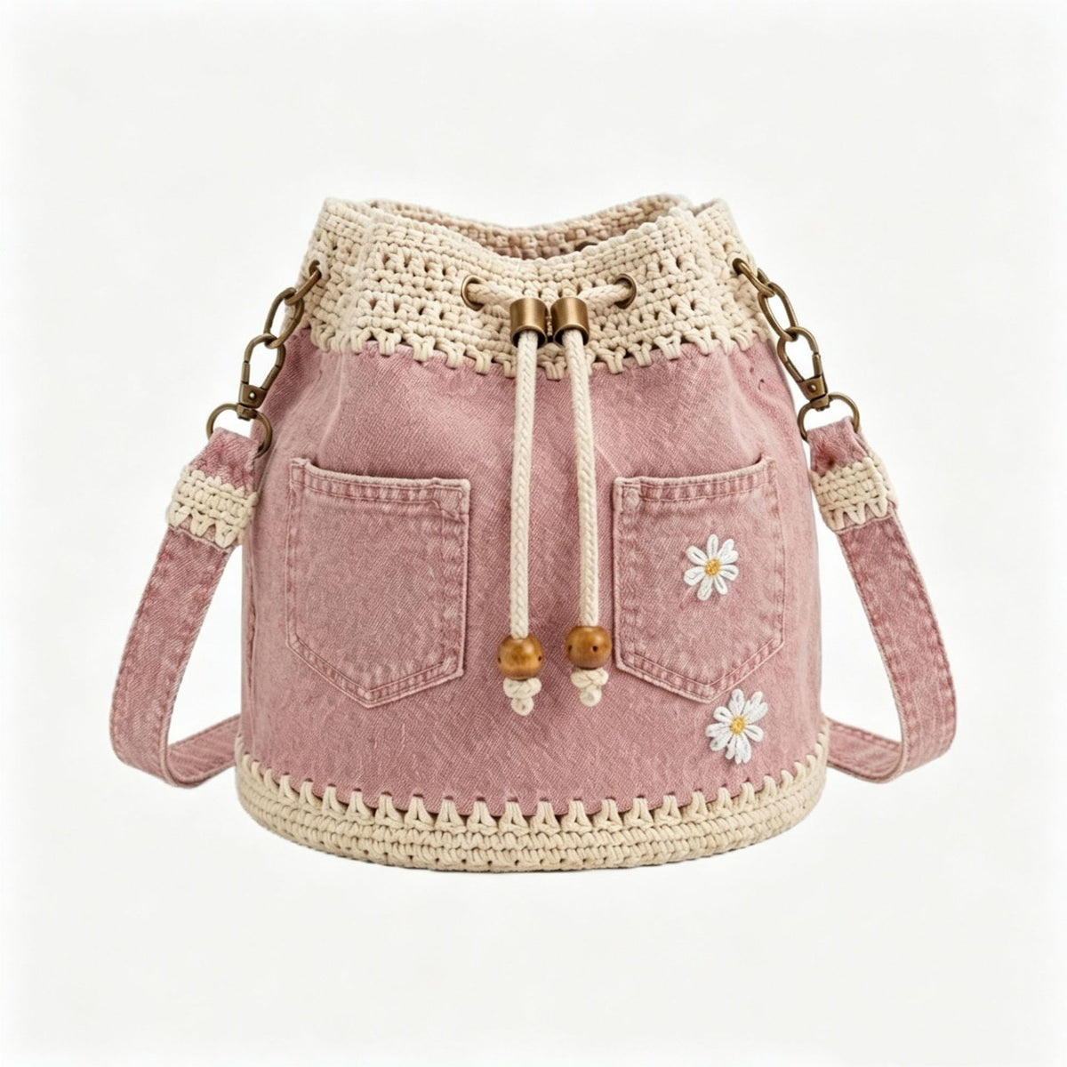 Bolso vaquero tejido de estilo bohemio que completa cualquier look ✨