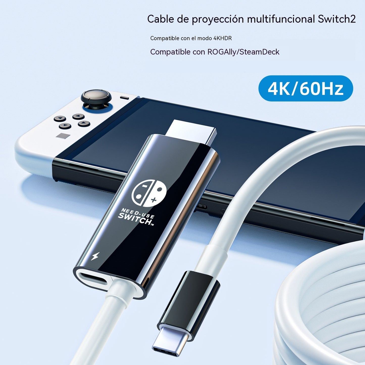 🔥 50% ZĽAVA NA OBMEDZENÝ ČAS 🔥 Adaptérový kábel USB-C na HDMI pre Switch