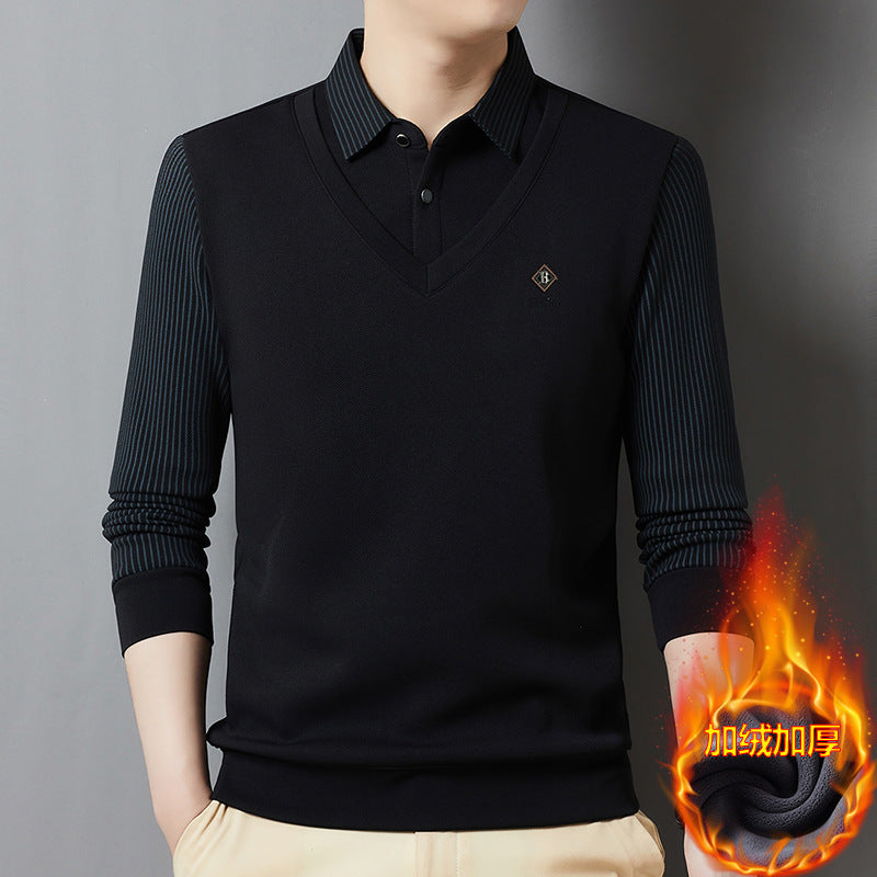 🔥【M-4XL】🔥Špičkový kašmírový dvojdielny pánsky termo top