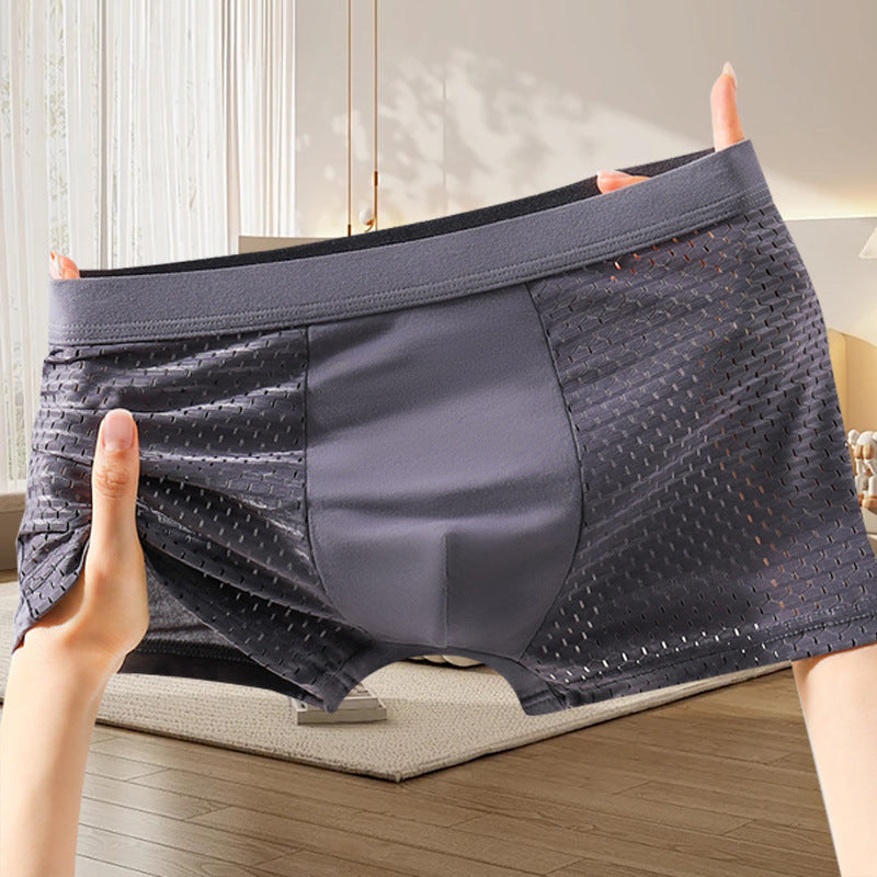 🔥【Cumpără 4, primești 4 gratis】Boxeri confortabili din plasă respirabilă pentru bărbați