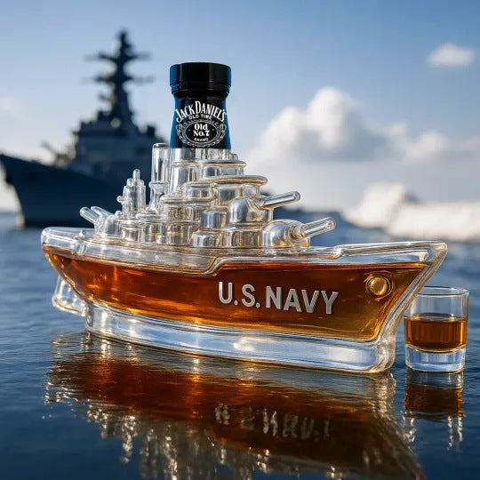 🚢Sada fliaš whisky so zábavným dizajnom|Fľaša whisky Submarine|Originálny darček a štýlová dekorácia do baru