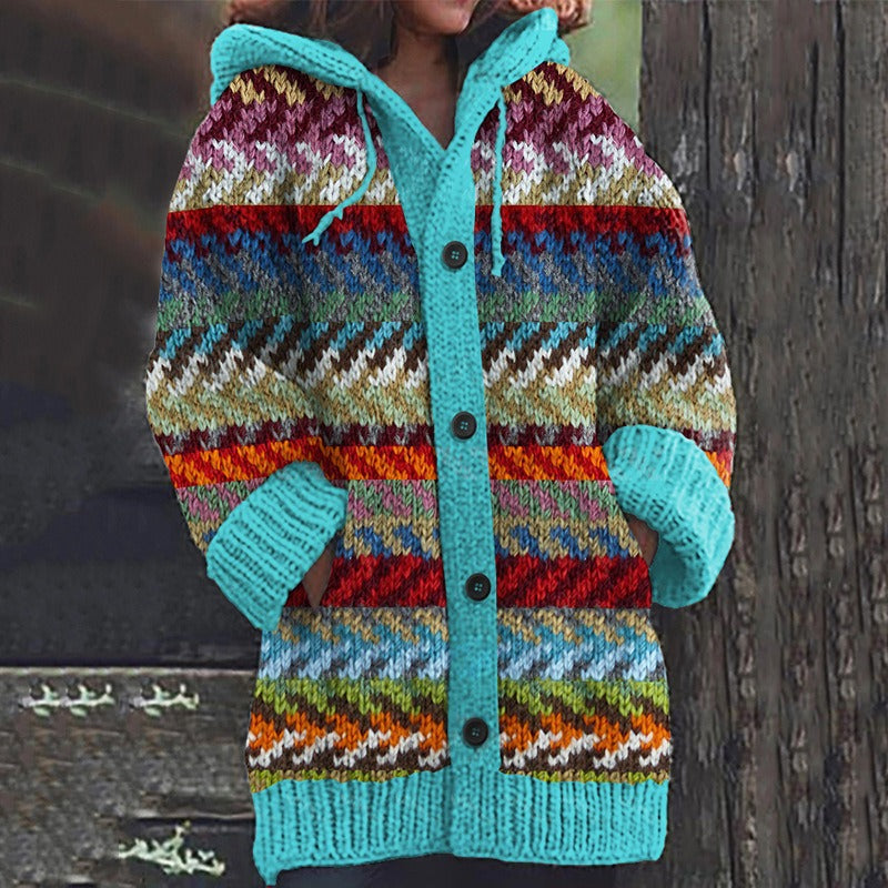 🥰Nový pohodlný retro sveter kardigan 3818554