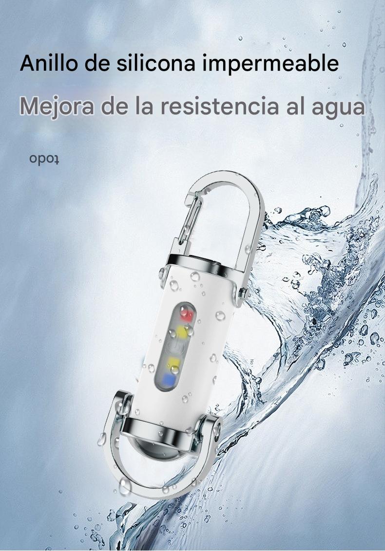 【Compra 1 y llévate 1 gratis】🔥Excelente venta🔥Linterna mini llavero superbrillante de 1200 lm, resistente al agua