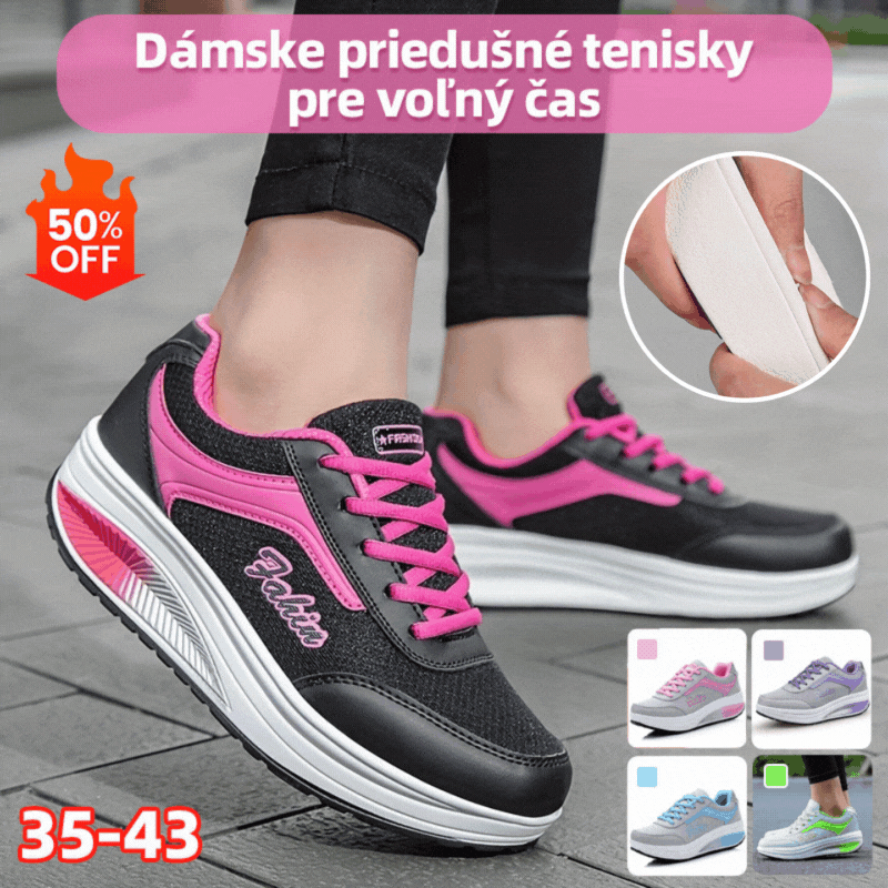 💗✨Časovo obmedzená ponuka 【35-43】 👟Dámska módna priedušná ležérna športová obuv, pohodlná a mäkká, vhodná na chôdzu