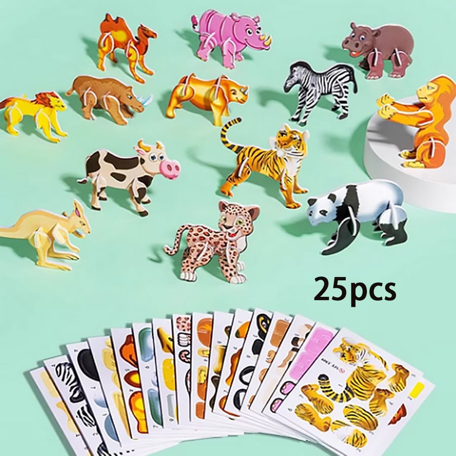 🦋✈️🎄Ručne vyrobené puzzle DIY hračky-kreslené 3D 3D puzzle 3817384