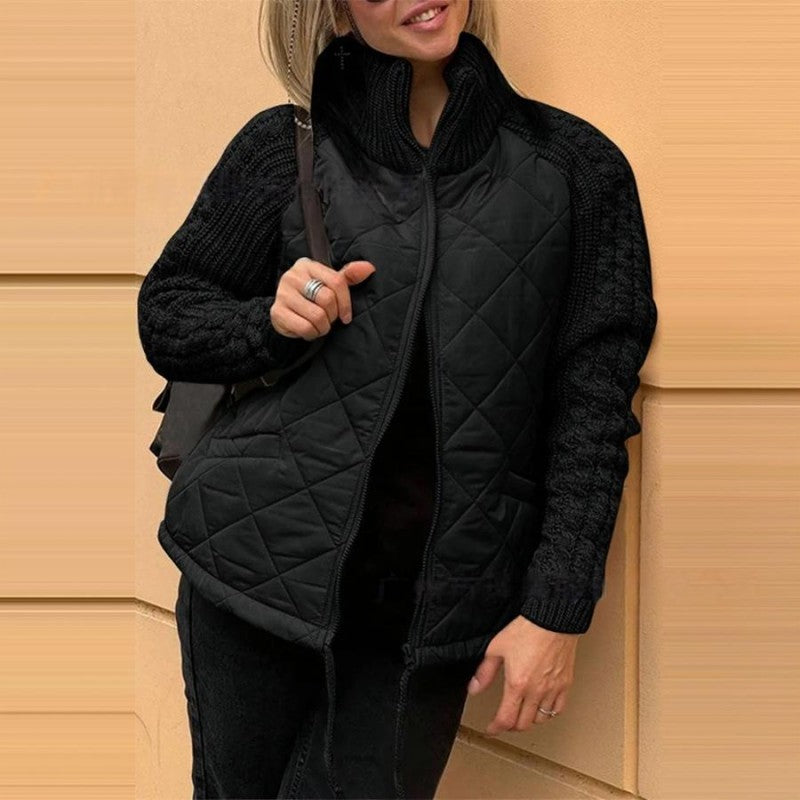 【S-3XL】🔥Jachetă tricotată cu model patchwork pentru femei
