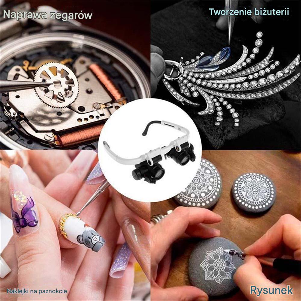🔍Lupas oculares de 8x, 15x y 23x con luz LED. Ideales para herramientas mecánicas, reparación de relojes, grabado y tasación de joyas antiguas.