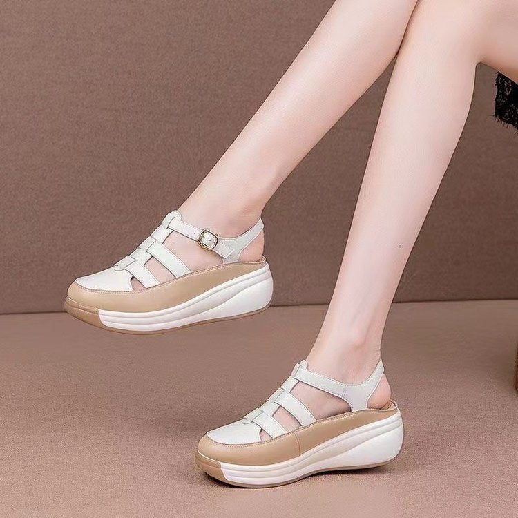 🎁✨【35-40】Sandale casual de vară pentru femei, stil nou 2025, talpă moale antiderapantă, vârf rotund care nu strânge picioarele, confortabile și respirabile