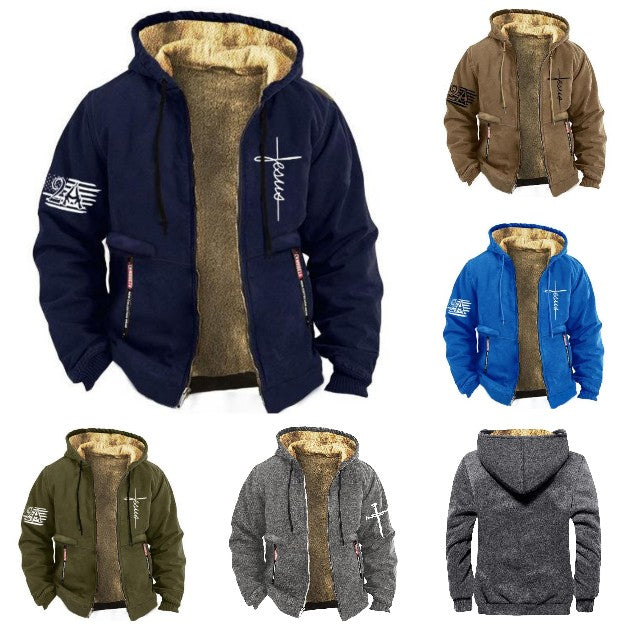 【S-3XL】 Módne pre mužov, jeseň a zima, ľahká zamatová zosilnená bunda 3798506