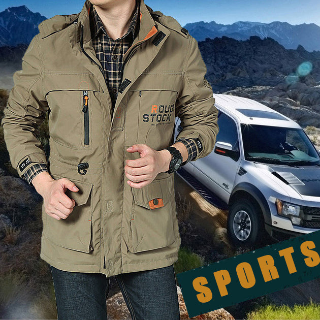 🌟 【M-5XL】Chaqueta de outdoor para hombre 2025, estilo casual y de media longitud