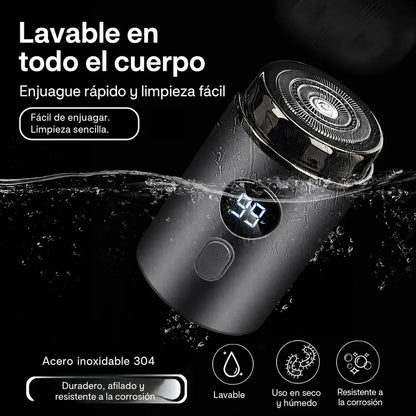 🔥Oferta estrella: 50 % de descuento🔥 Potente mini afeitadora eléctrica para hombre con pantalla digital