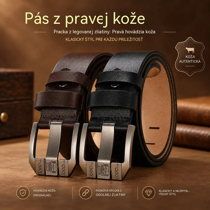 ✨👔Vysokokvalitný vintage pánsky opasok vyrobený z jednovrstvovej hovädzej kože, pevný a odolný👍