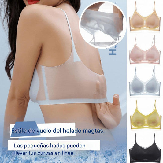 【🔥 Compra 3 y llévate 3 gratis】👙 [3 piezas/6 piezas/9 piezas] Sujetador ultrafino de seda helada [40-100 kg]