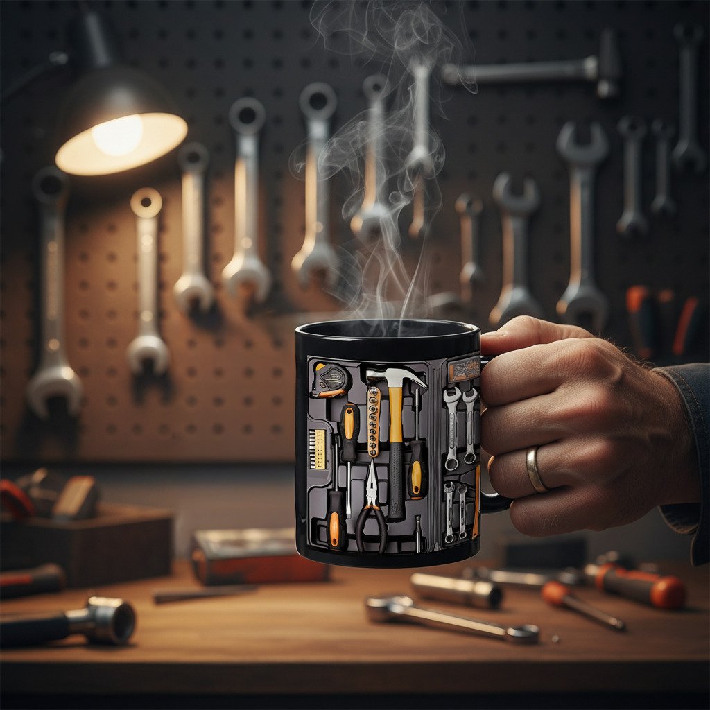 🔥 El Último Éxito de 2025: ☕ La Taza Definitiva del Kit de Herramientas del Mecánico
