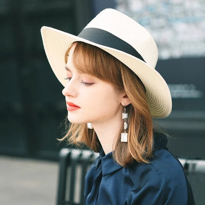 【50% de descuento por tiempo limitado】Sombrero de paja de Panamá natural.