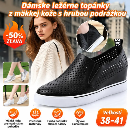 🔥【Cena: 28 €】【Veľkosti: 34-41】🔥Nové letné dámske ležérne topánky 2026, vyrobené z mäkkej kože, s platformovou podrážkou