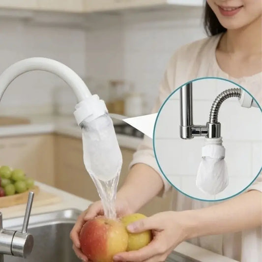 🚰 150 filter uložaka + 30 čičak traka ✨ Zaštita od prskanja kuhinjske slavine | Trenutačno filtrira kamenac, hrđu i prljavštinu 💧