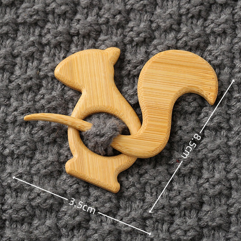 🎁Broche de madera con forma de animal para regalar