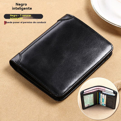 👝✨ Nová pánska peňaženka z pravej kože s ochranou proti krádeži