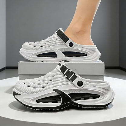 👟50% ZĽAVA🌬️Pánske sandále 2 v 1 na všeobecné použitie - hrubá podrážka z EVA, protišmykové a extrémne ľahké, priedušné🏃‍♂️