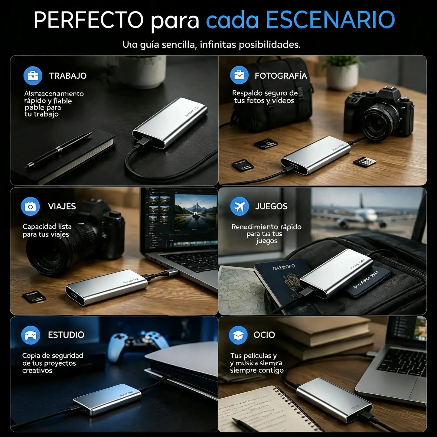 Último día de 50% de descuento: SSD externo portátil: protege tus fotos, vídeos y archivos importantes.
