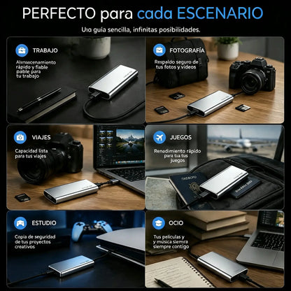 Último día de 50% de descuento: SSD externo portátil: protege tus fotos, vídeos y archivos importantes.