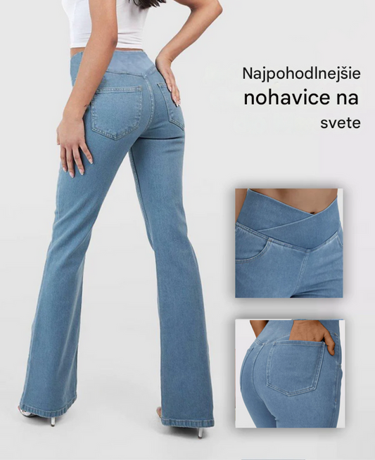 👖✨【50% zľava len po obmedzenú dobu】Super trend! Džínsy s vysokým pásom, ktoré lichotia a zvýrazňujú vaše krivky 💖
