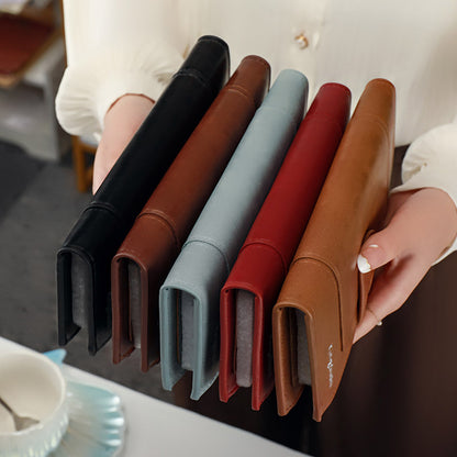 💰 Винтидж портфейл от естествена кожа, изработен от естествена кожа, с двоен цип и множество отделения за карти.
