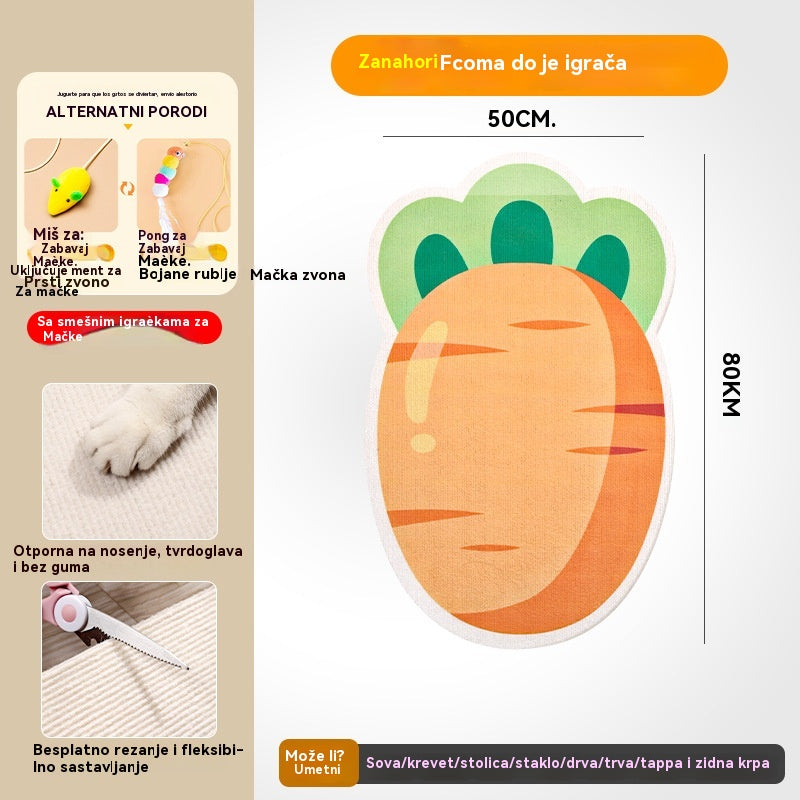 🏆🔥 Najprodavaniji | Zidna vertikalna grebalica za mačke – bez ugradnje