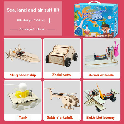 🔥【✨Un conjunto de 6 experimentos】Juguetes de ingeniería creativos hechos a mano