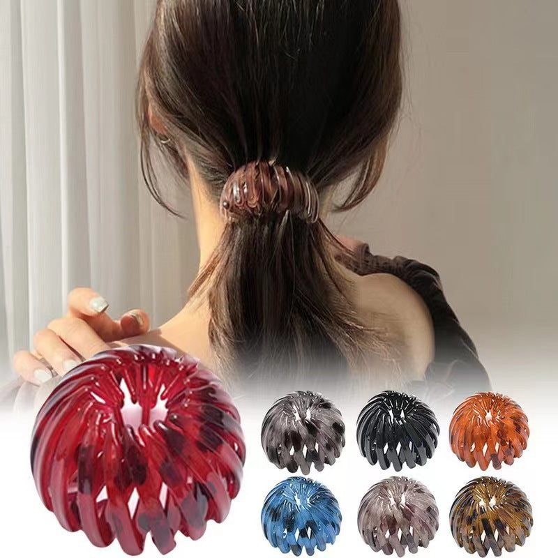 【7/14 piezas】🎀 Nuevas pinzas para el cabello con forma de nido de pájaro: sujetan firmemente colas de caballo altas y moños elegantes, revitalizando instantáneamente tu apariencia.