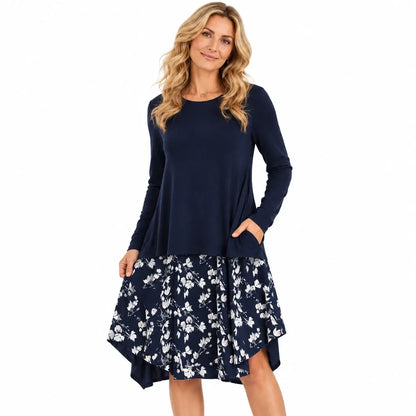 🔥【S-5XL】Vestido de otoño e invierno con estampado retro de estilo étnico