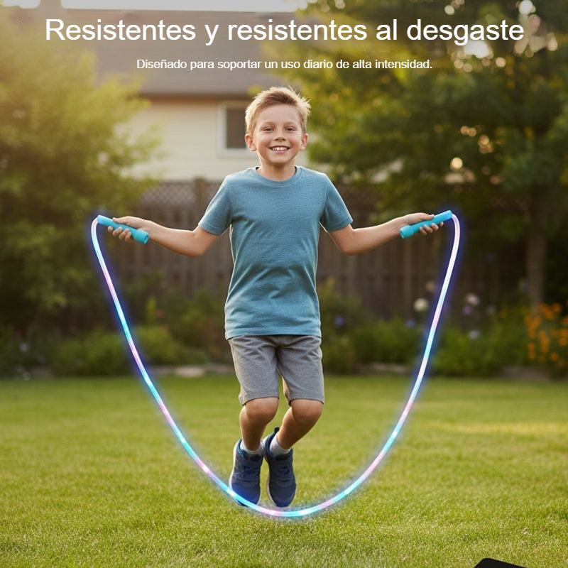 🏃【Compra 1, llévate 1 gratis】🌈 Cuerda para saltar con luz LED para niños