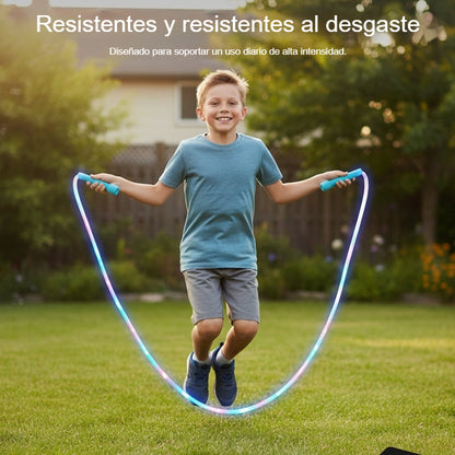 🏃【Compra 1, llévate 1 gratis】🌈 Cuerda para saltar con luz LED para niños