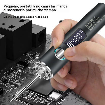 🔥🧰 Nuevo soldador inalámbrico portátil USB con pantalla digital para soldar y reparar