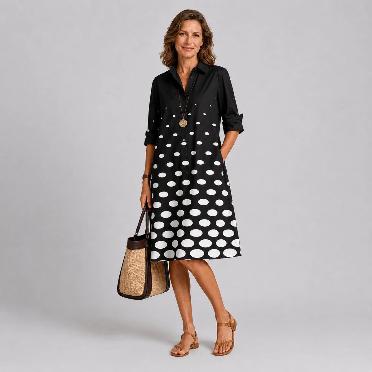 Naomi | Vestido midi cuidado y estiloso