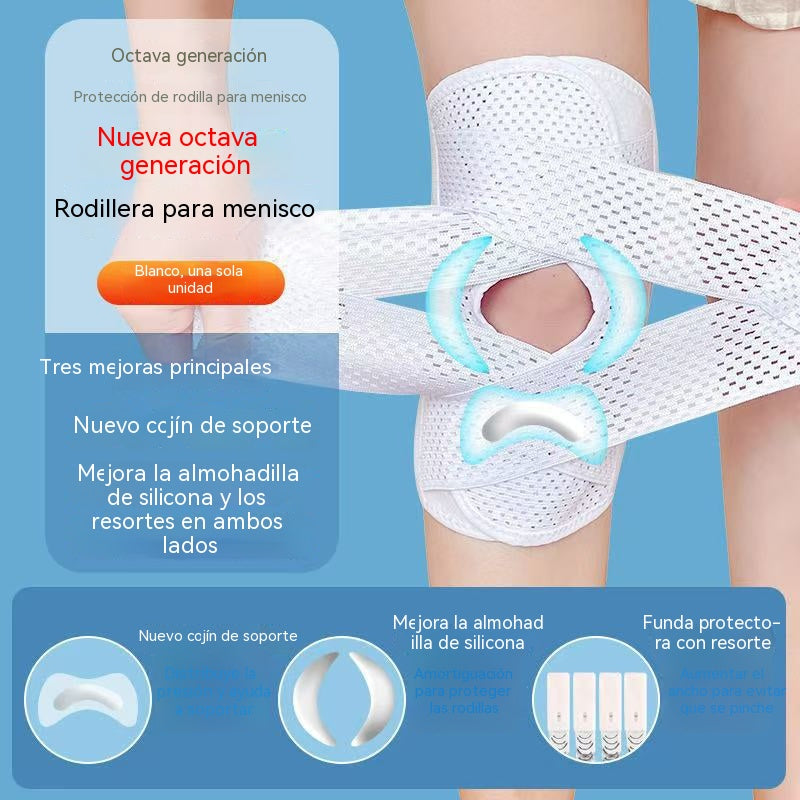 [Compra 1 y llévate 1 gratis] Rodilleras de doble resorte, adecuadas para correr, andar en bicicleta, jugar a la pelota y otros deportes.