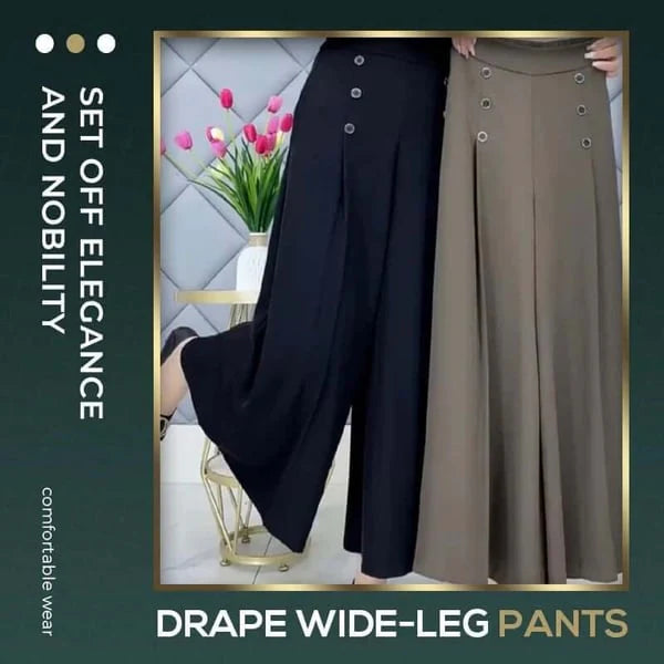 【M–5XL】Široké plisované nohavice (časovo obmedzená zľava 50 %)