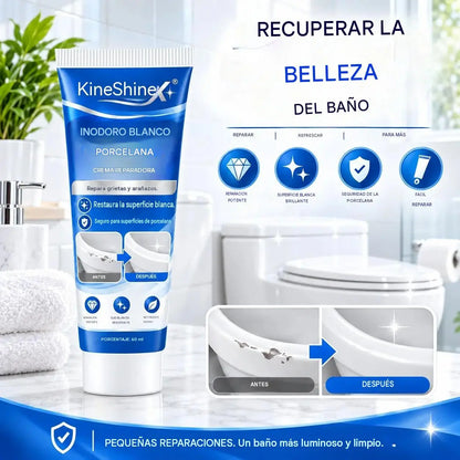 【2 piezas】✨🏠💧 Pasta de secado rápido para reparar cerámica: ideal para restaurar superficies cerámicas desgastadas y brillantes🛠️